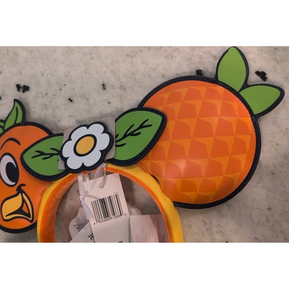 Disney Loungefly 2025 Epcot Flower & Garden Scented Orange Bird Ears Headband - Picture 3 of 6